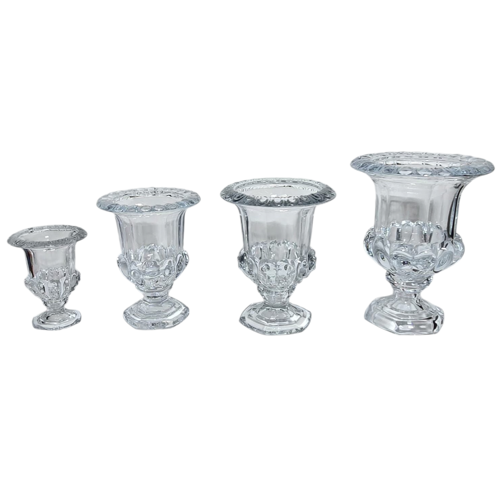 CLEAR CRYSTAL VASE, CODE 14, PRICE PER UNIT 