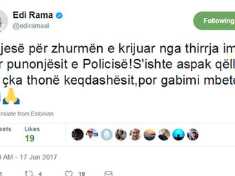 Policia, Rama kërkon ndjesë: Nuk ishte qëllimi im!