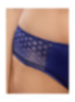 Shorty Empreinte Infinity Saphir – Broderie suisse et effet invisible