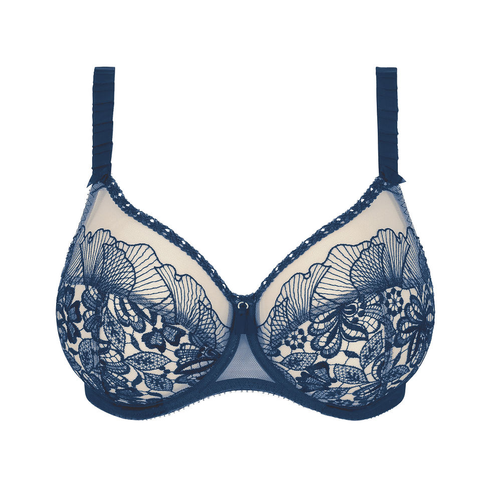 Soutien-gorge emboîtant avec armatures Empreinte Agathe Blueberry Vibes