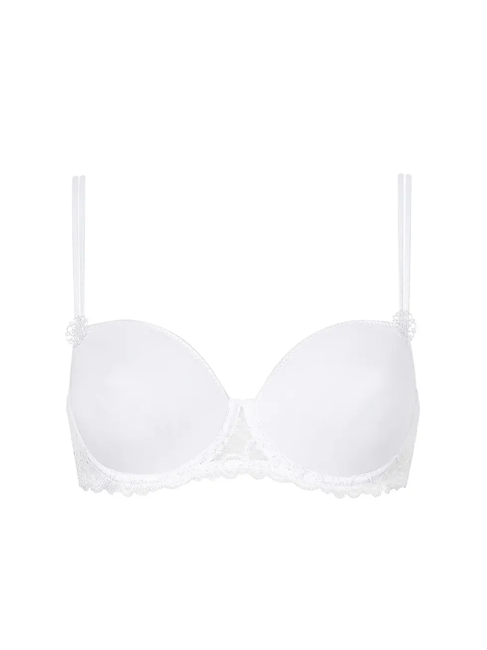 Miniature : Simone Pérèle - Soutien-gorge à coques décolleté carré en spacer 3D Blanc