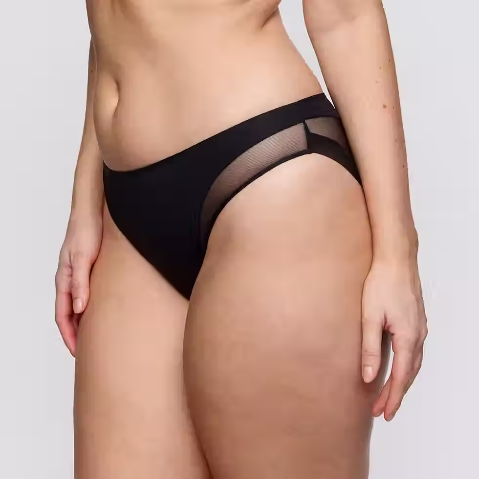 Thumbnail: PrimaDonna Twist Sheer – Slip brésilien noir – Réf. 0542640