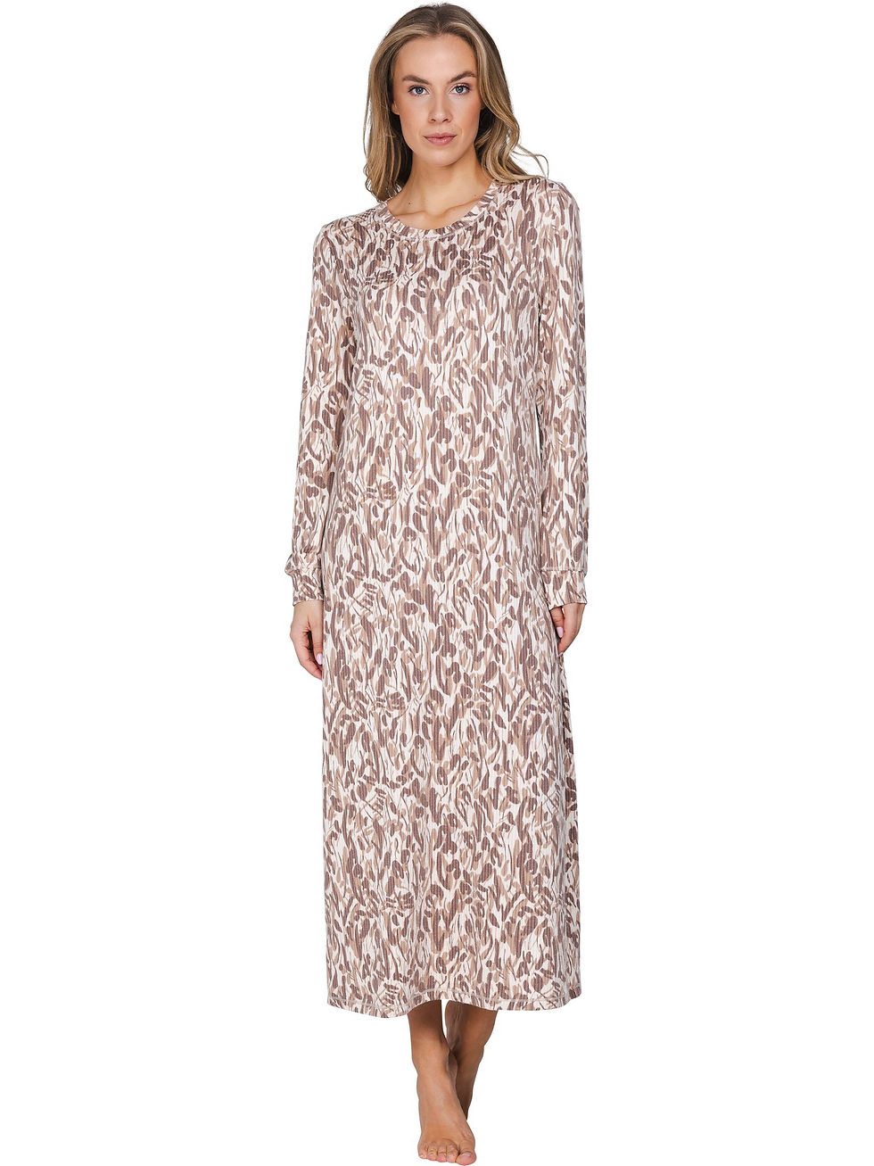 Chemise de nuit longue 130 cm Pastunette 111262-112-2 – Marron