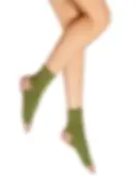 Berthe Aux Grands Pieds - Chaussettes pailletées mi-haute vert et rose
