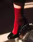 Atelier St Eustache - Chaussettes La Boum 2 coloris Tango Rouge