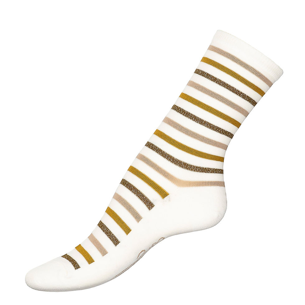 Maison Broussaud – Chaussettes femme Rayures Multico Armor-Lux MBD397 – Écru