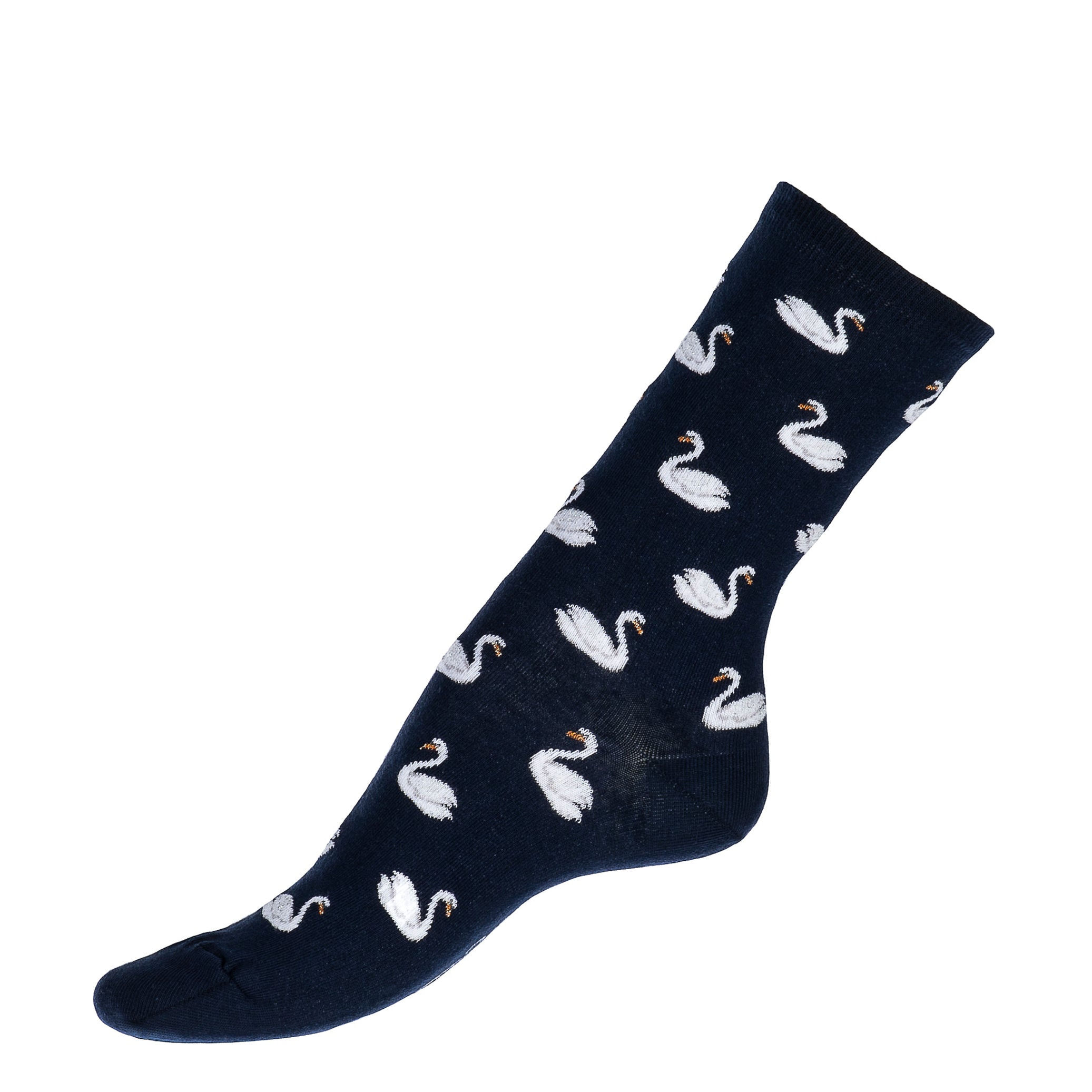 Maison Broussaud – Chaussettes femme Les Cygnes MBD380 – Marine