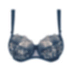 Soutien-gorge corbeille avec armatures Empreinte Agathe Blueberry Vibes