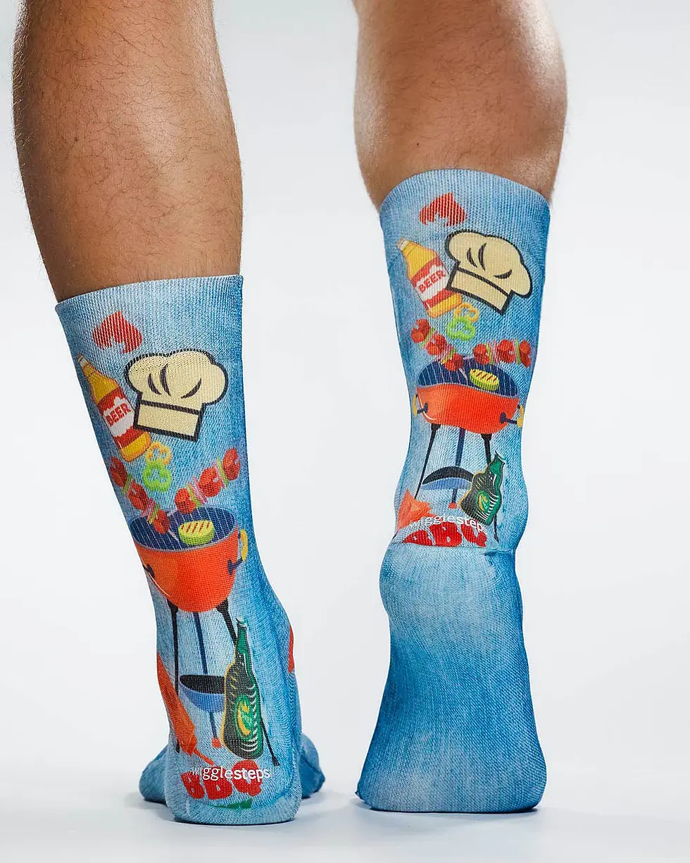 Miniature : Wigglesteps – Chaussette Sneaker Homme BBQ – Réf. 05634