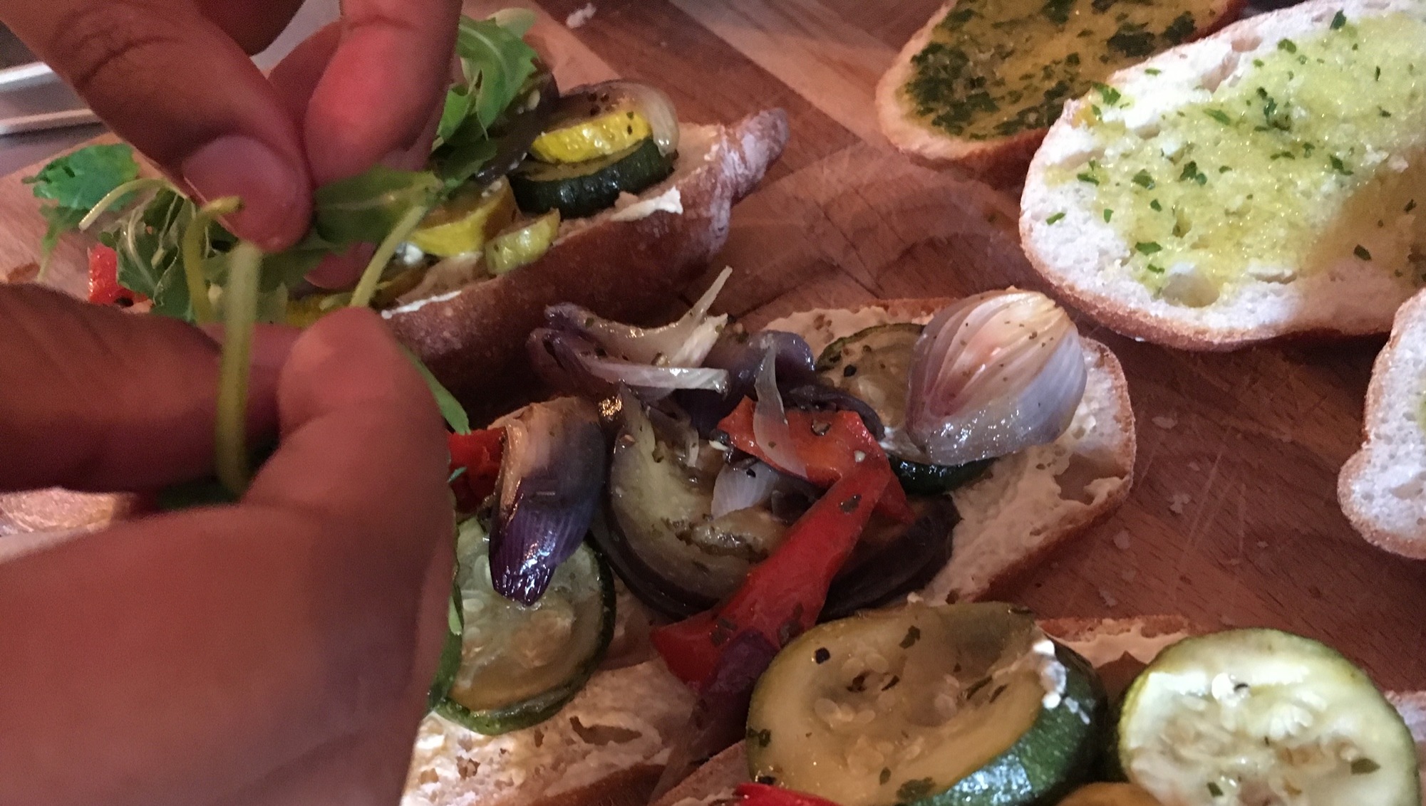 Arranged Food and Objects