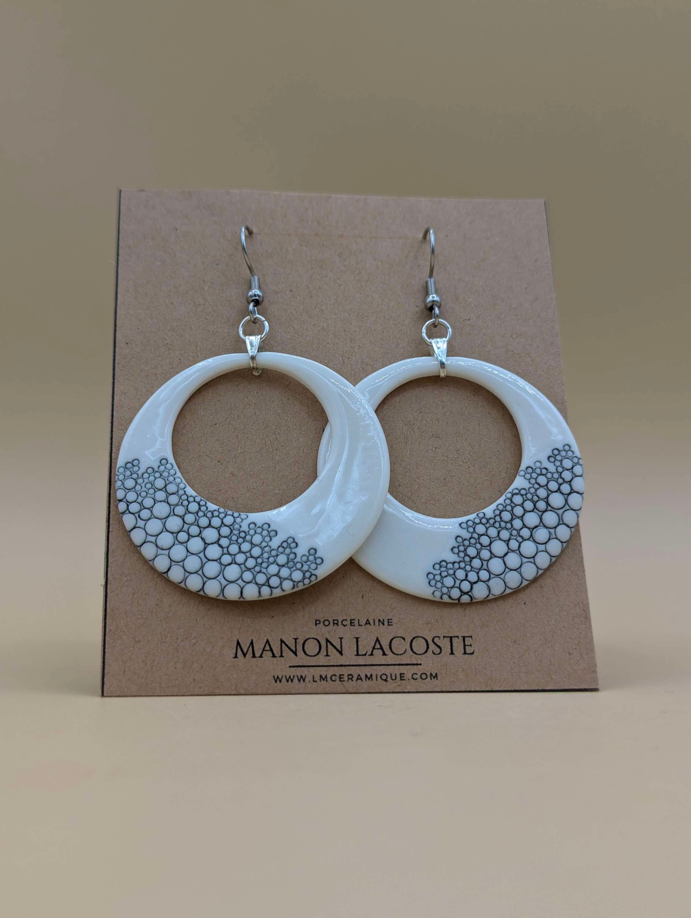 Boucles d'oreilles "Malé" grand modèle