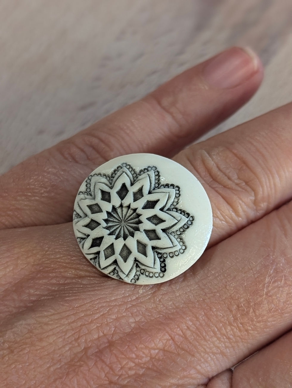 Miniature : Bague "Prague" Porcelaine
