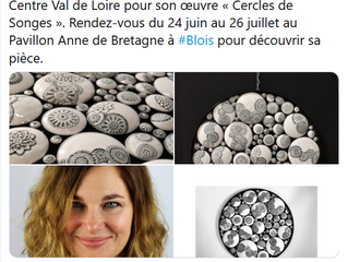 Résultat Concours Ateliers d'Art de France de la région Centre Val de Loire.