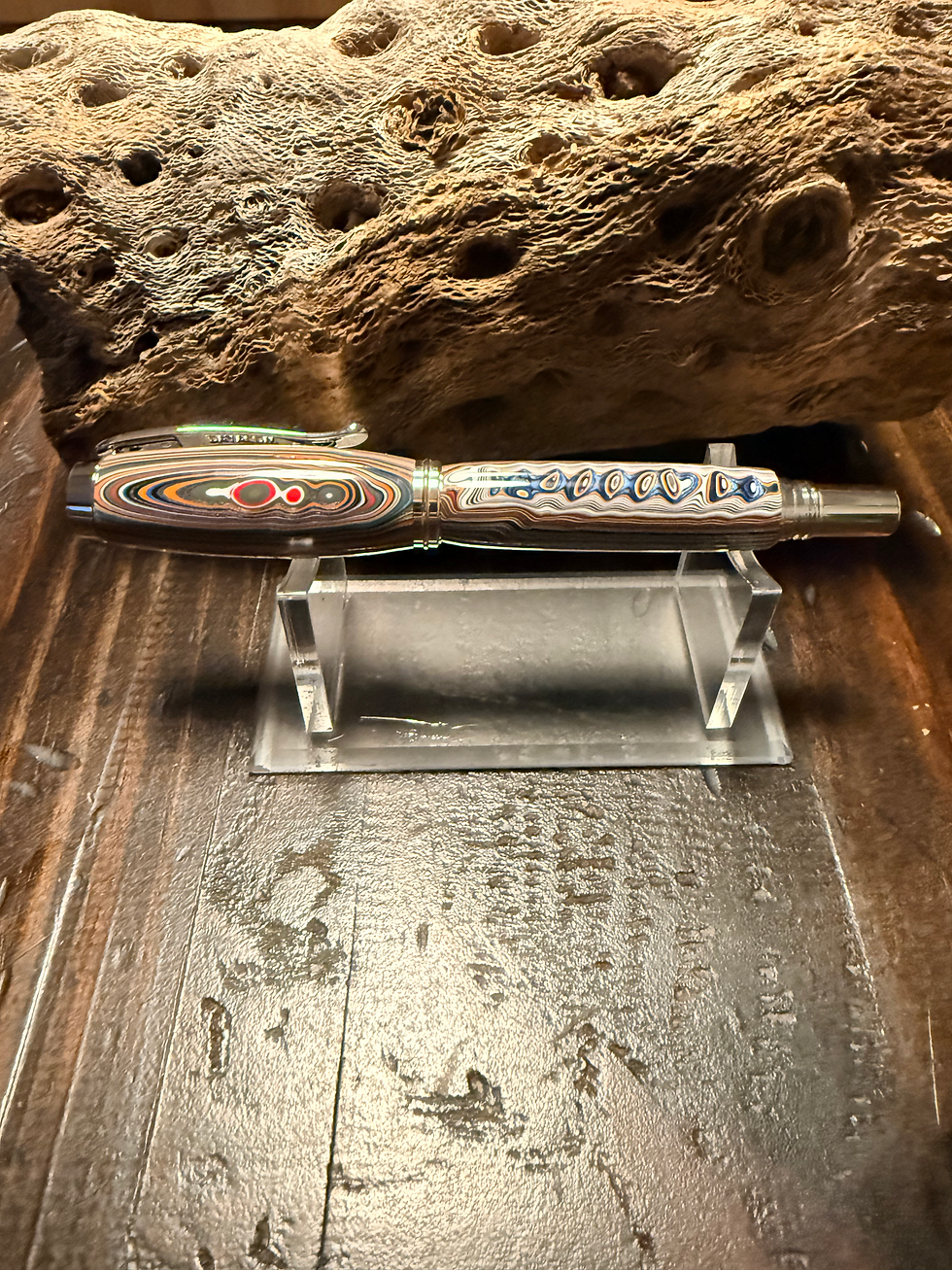 Thumbnail: Jr George Fountain Pen with Fordite