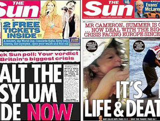 Nothing captures Western hypocrisy on refugees like these British tabloid front pages