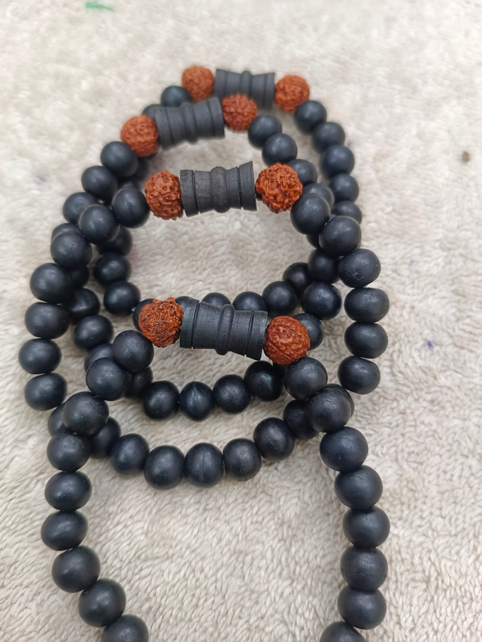 Karungali With Damru Bracelet #KarungaliBracelet #RudrakeshBracelet