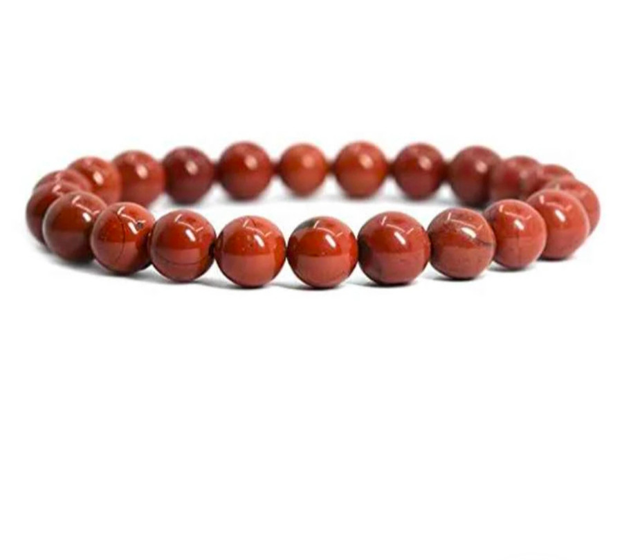 Red Jasper Bracelet #JasperStoneBeads #JasperBracelet