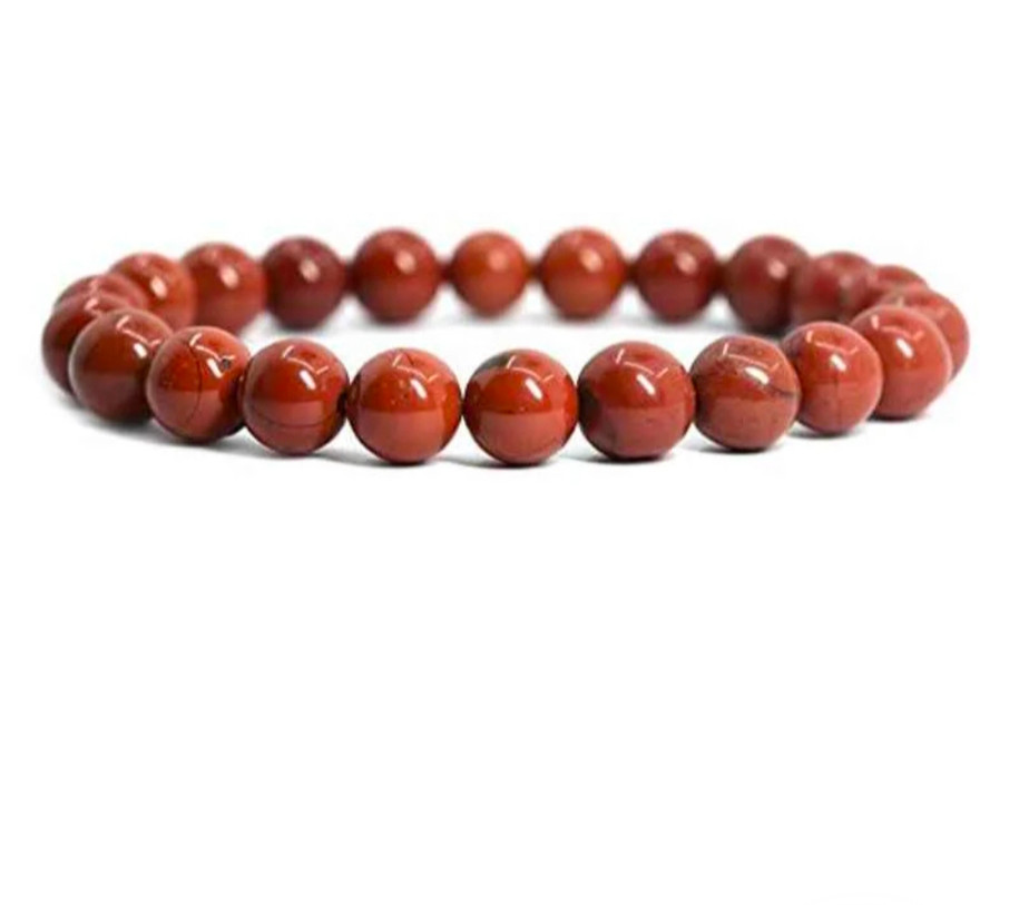 Red Jasper Bracelet #JasperStoneBeads #JasperBracelet