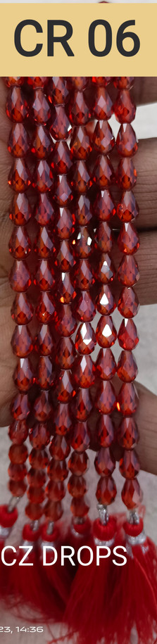 CZ Beads | CZ Drops | CZ Cutting Drops| Jewellery making Beads