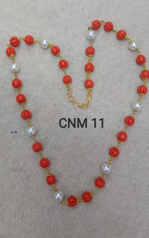 Chatam Coral Necklace #CoralJewellery #CoralBeads #
