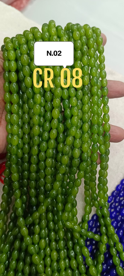Jelly Beads |Jelly Oval Beads | Jelly Dolkhi beads | Coated Beads | Jewellery making Beads
