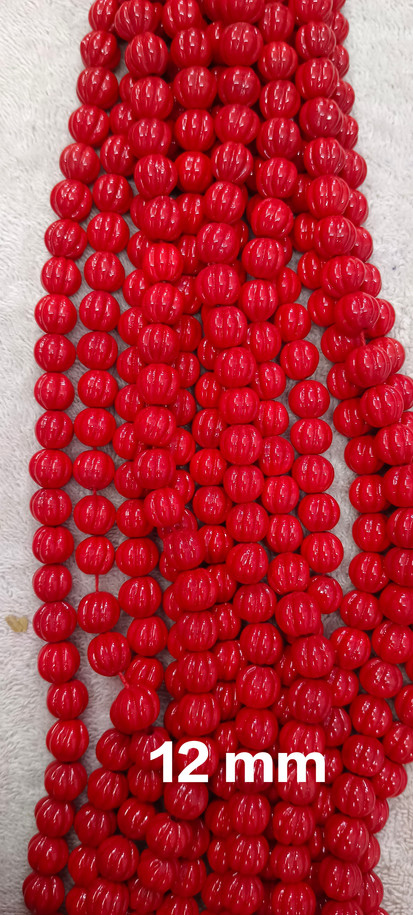 Coral Beads| Coral Round Beads| Chatam Coral | LabGrown Coral