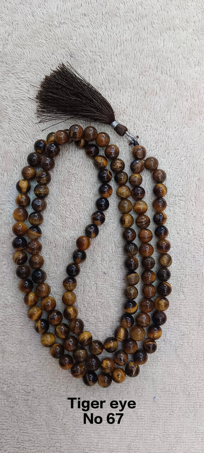 Jaapmala | 108 beads Jaap Mala | Tiger Eye 108 Bead Japmala