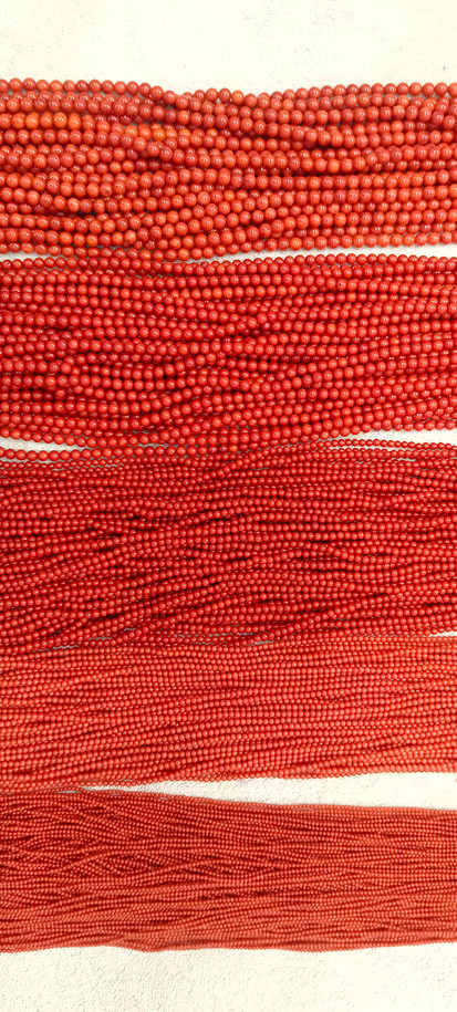 Coral Beads | Coral Round Beads |Original Coral Beads | Italian Coral Beads