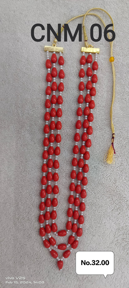 Chatam Coral Necklace #CoralJewellery #CoralBeads #