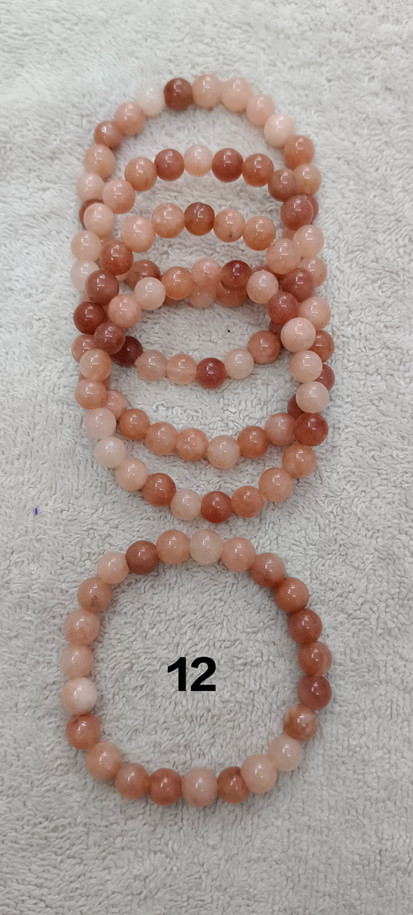 Peach Moonstone Bracelet #PeachMoonstoneBeads #MoonstoneBeads