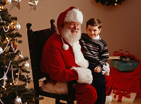 Santa och Boy
