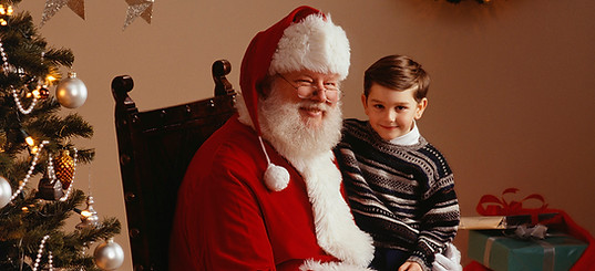 Santa and Boy