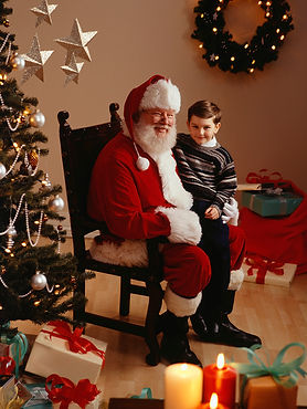 Santa and Boy