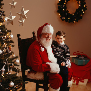Santa and Boy