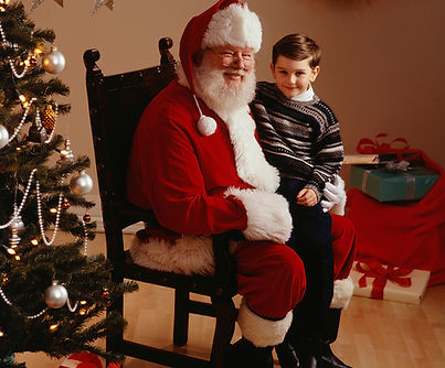 Santa and Boy