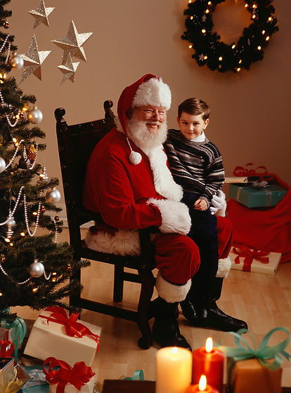 Santa and Boy