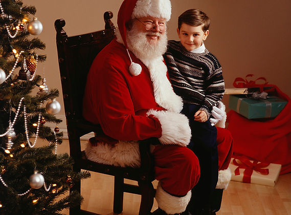 Santa and Boy