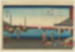 Hiroshige - No. 2 - Shinagawa: Samegafuchi Teahouse