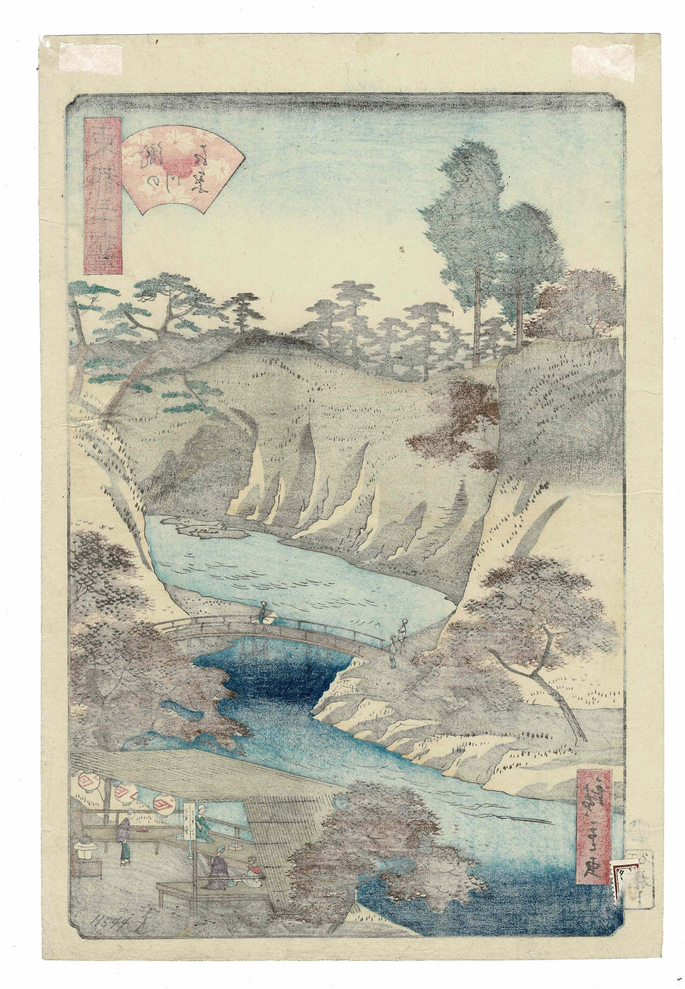 Miniaturbild: Hiroshige II - Maple Leaves at Takinogawa