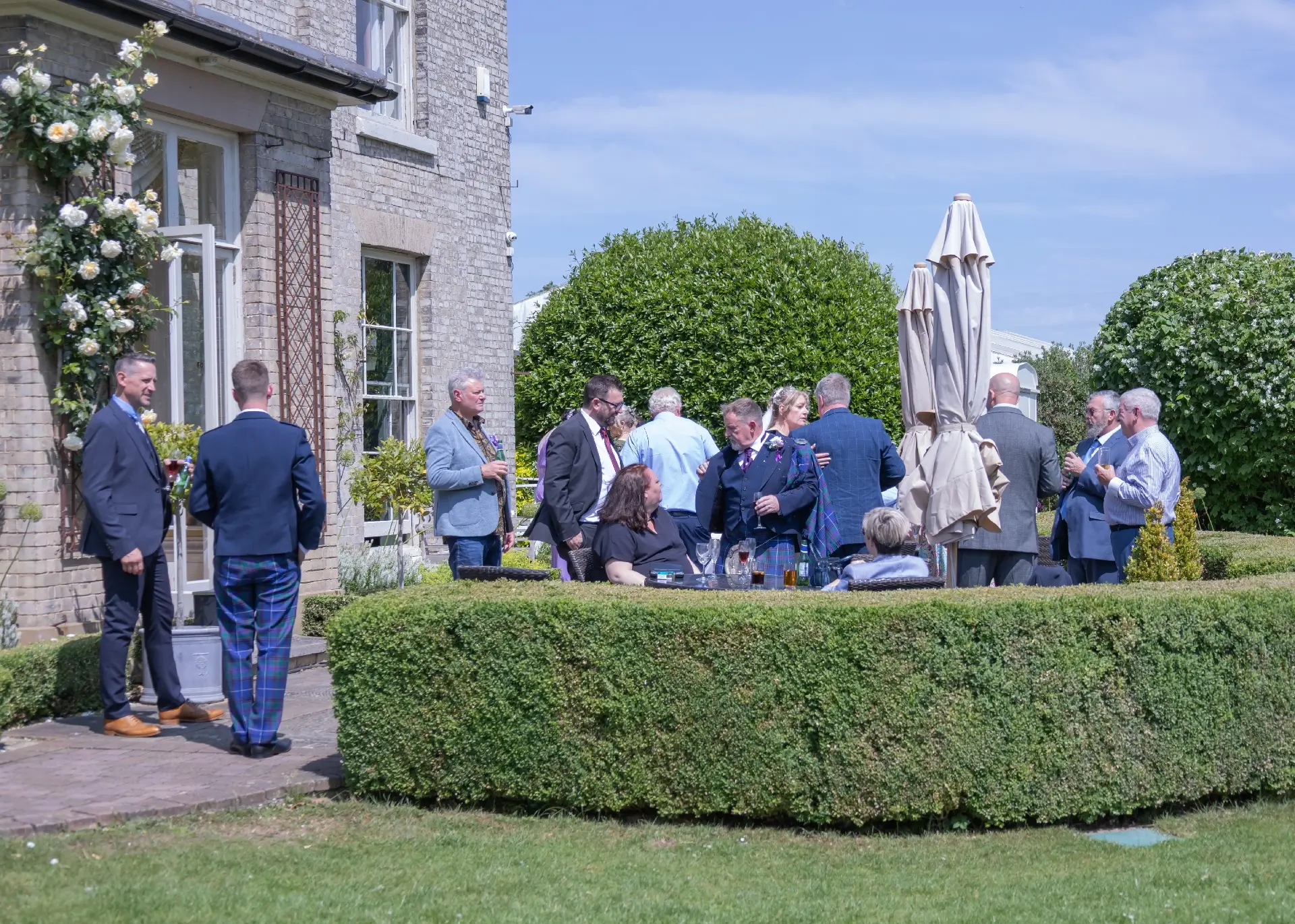 Wedding drinks reception at The Fennes