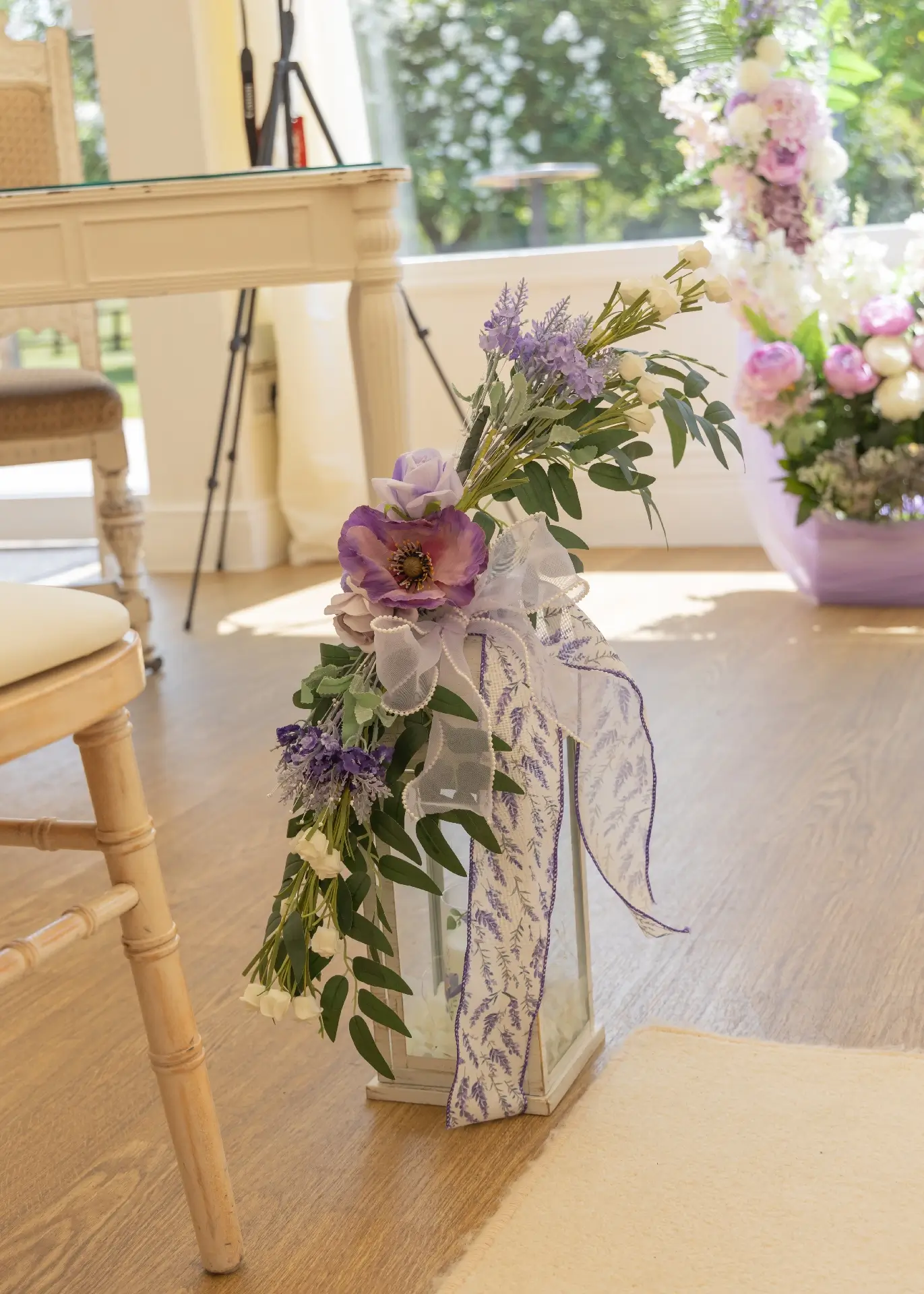 Floral decorations at The Fennes