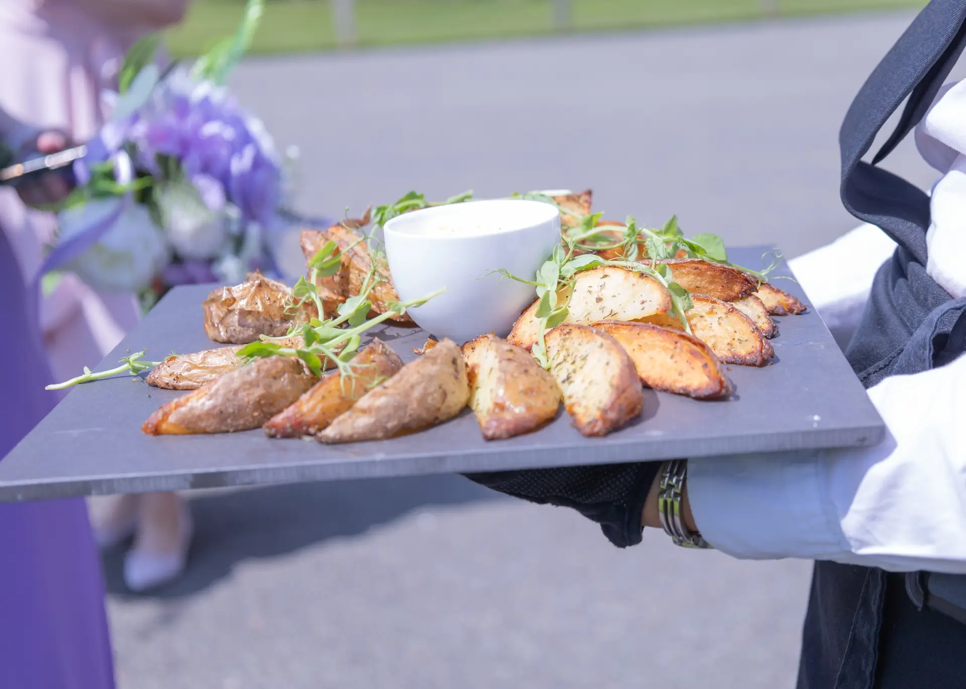 Wedding canapes at The Fennes