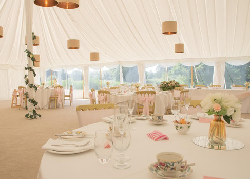 Wedding marquee at Prested Hall