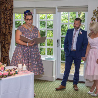 Celebrant led wedding Ivy Hill Hotel