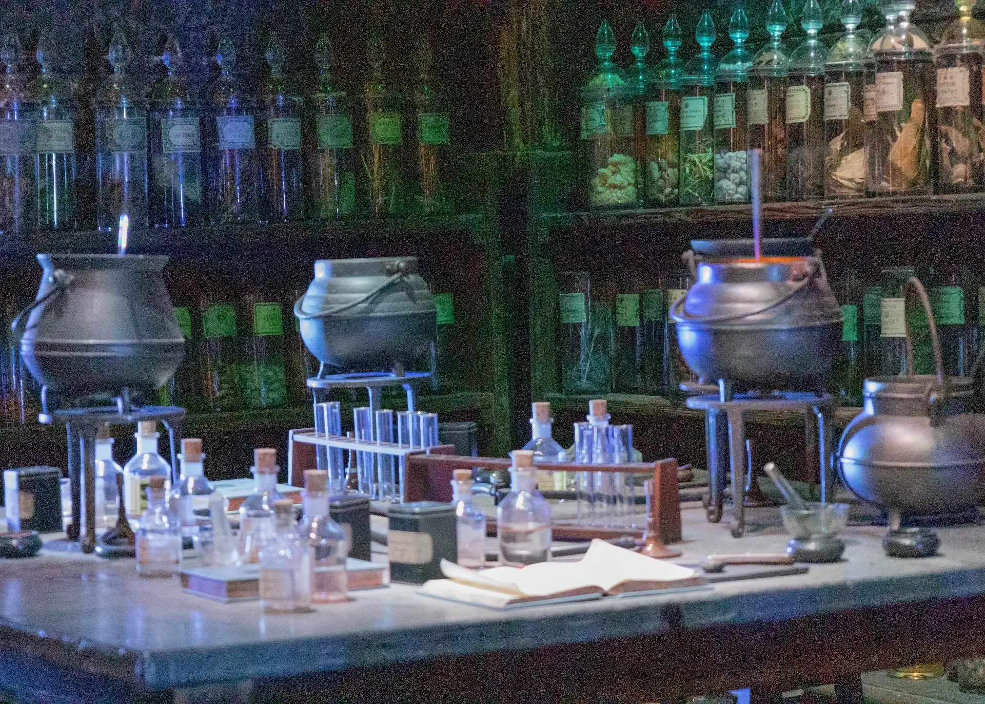 Cauldrons and potions ideas for a drinks reception
