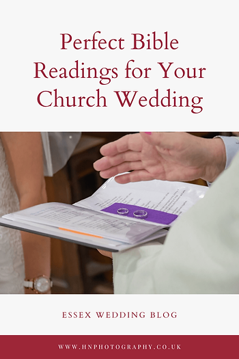 Vicar blessing the wedding rings