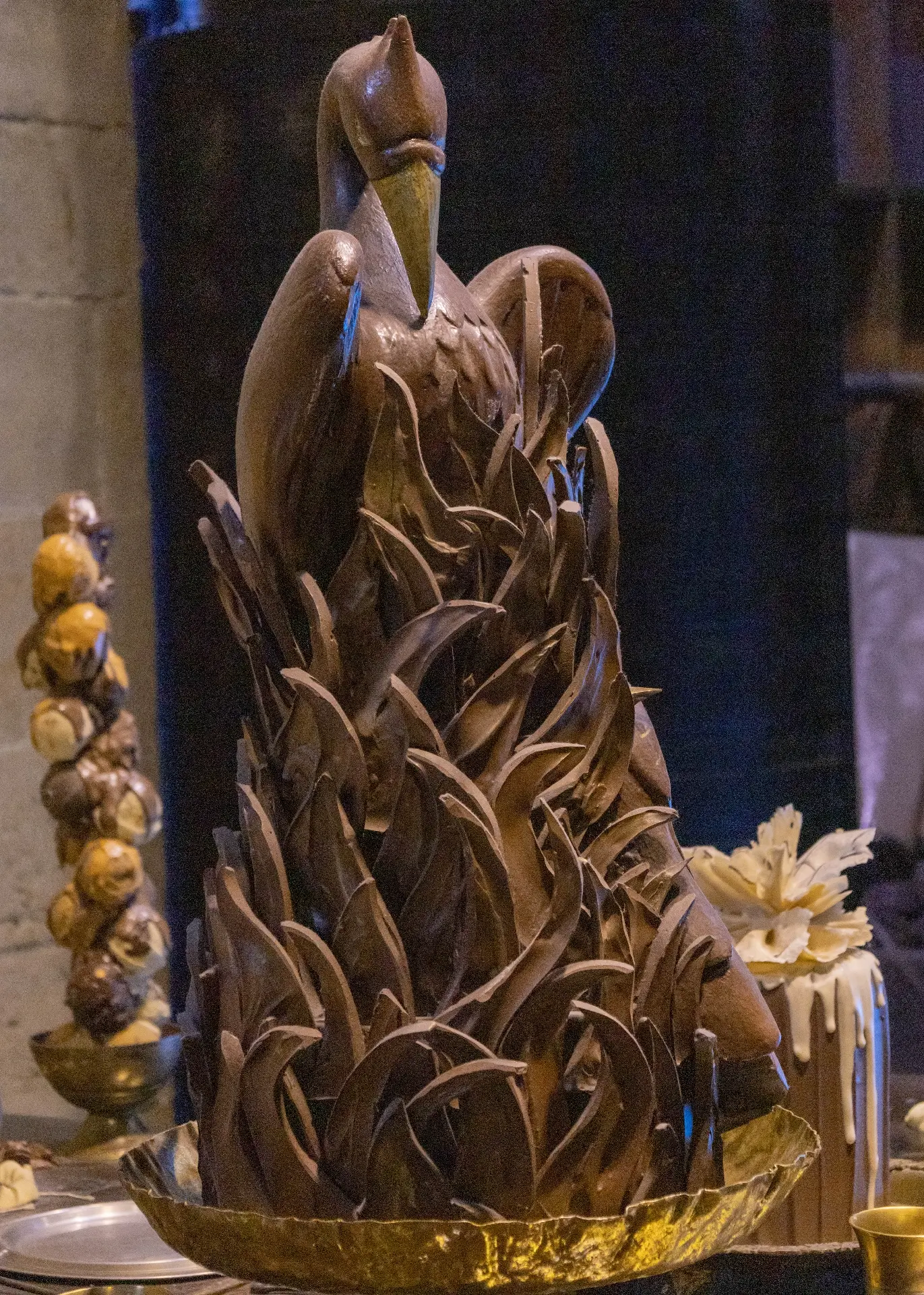 Harry Potter chocolate sculpture wedding cake inspiration