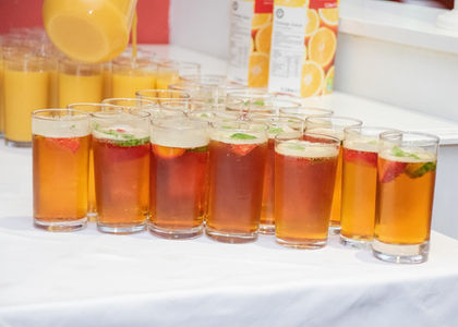 Wedding reception drinks