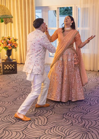 Bide and groom dancing at Prested Hall