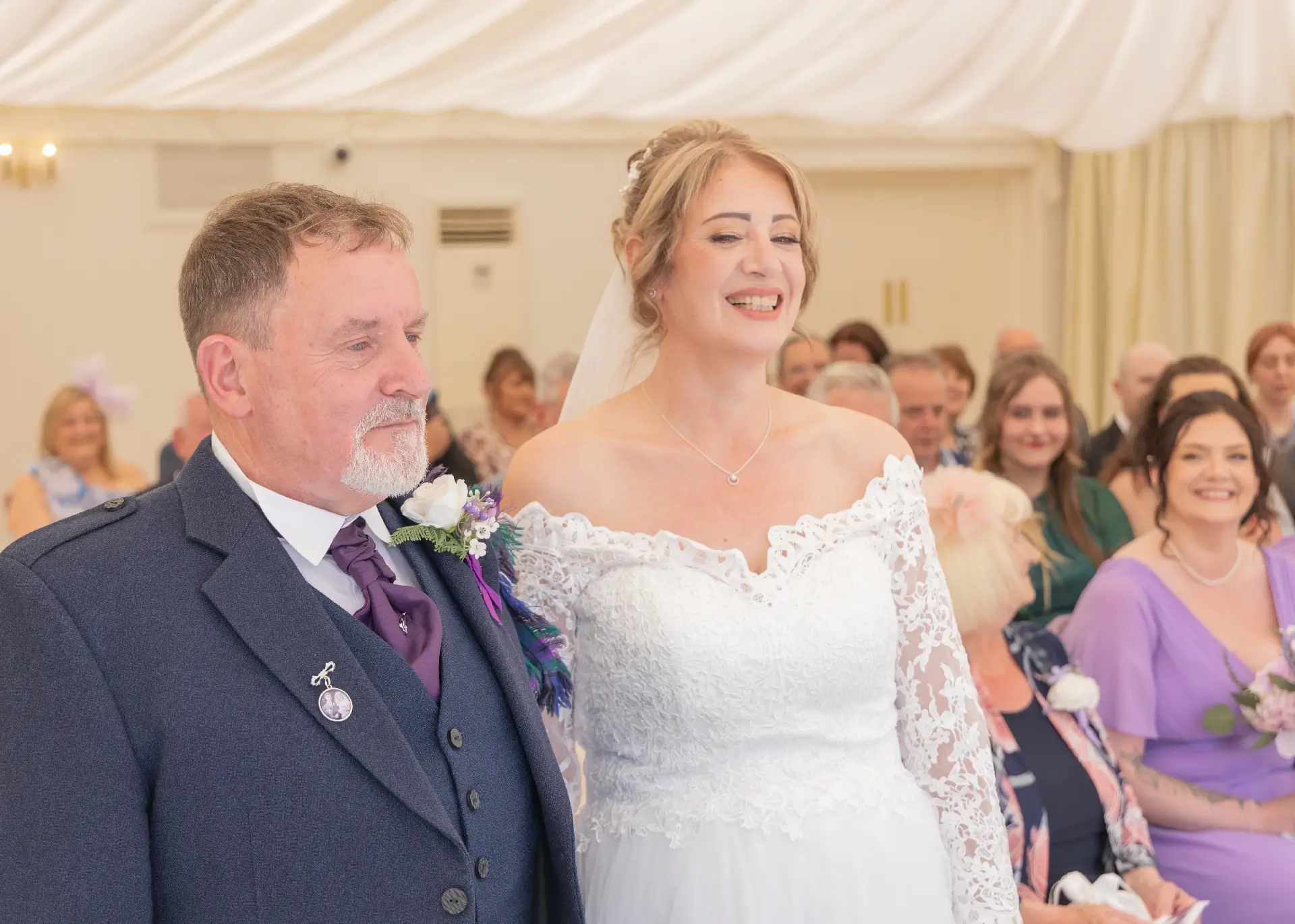 Scottish wedding ceremony at The Fennes